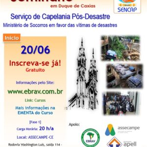 Seminário Serviço de Capelania Pós-Desastre - 20 e 27/06